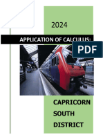 April 2024 Training - APPLICATION OF CALCULUS TRAINING MANUAL