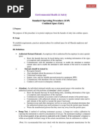 Order of Atmospheric Testing Procedures | PDF | Occupational Safety And ...