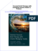 Textbook Ebook Solution Focused Brief Therapy With Clients Managing Trauma Adam S Froerer All Chapter PDF