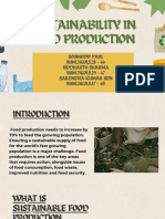 Sustainability in Food Production