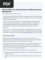 Oracle HCM Role Types Overview | PDF | Human Resource Management ...
