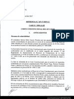 Corte Constitucional: Junio de 2012 A Las 08:50, Avocó Conocimiento Del Mismo y Dispuso Que Los