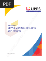 Supply Chain Modeling & Design - Sem 3 - MBA LSCM