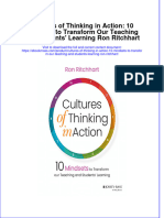 Textbook Ebook Cultures of Thinking in Action 10 Mindsets To Transform Our Teaching and Students Learning Ron Ritchhart All Chapter PDF