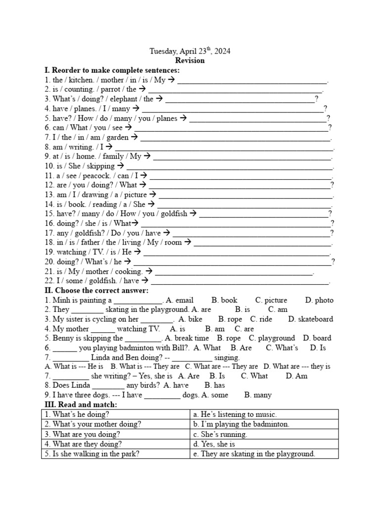 Grade 3 - Tuesday - 23042024 | PDF