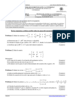 Examen Resuelto EBAU Matematicas II 2022 - Valencia - Convocatoria Ordinaria