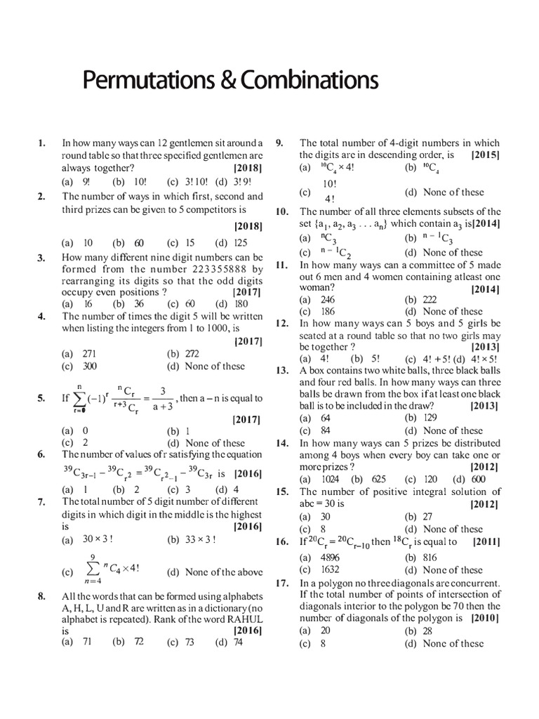 PNC and Probability Concepts | PDF | Mathematics | Mathematical Concepts