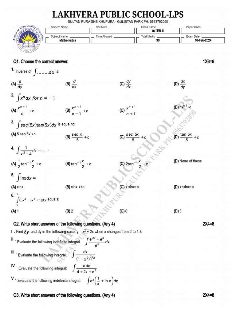 2nd year math pdf mathematics mathematical analysis