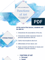 ARTS - Lesson 5 - Functions of Art