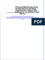 Statistical Process Monitoring Using Advanced Data-Driven and Deep Learning Approaches: Theory and Practical Applications 1st Edition Fouzi Harrou