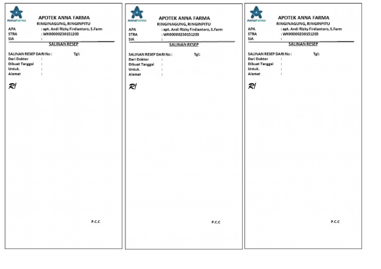 Copy Resep' | PDF