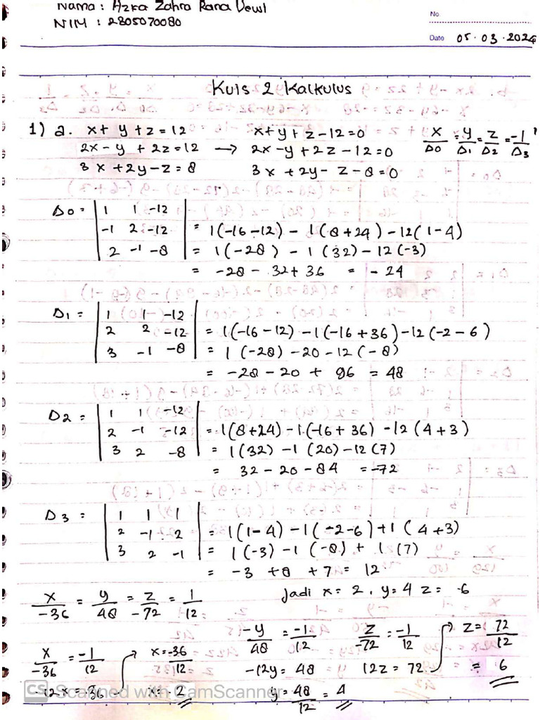 Kuis 2 - Azka Zahra - 2305070080 | PDF