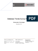 Database Trends Survey Report: Embarcadero Technologies