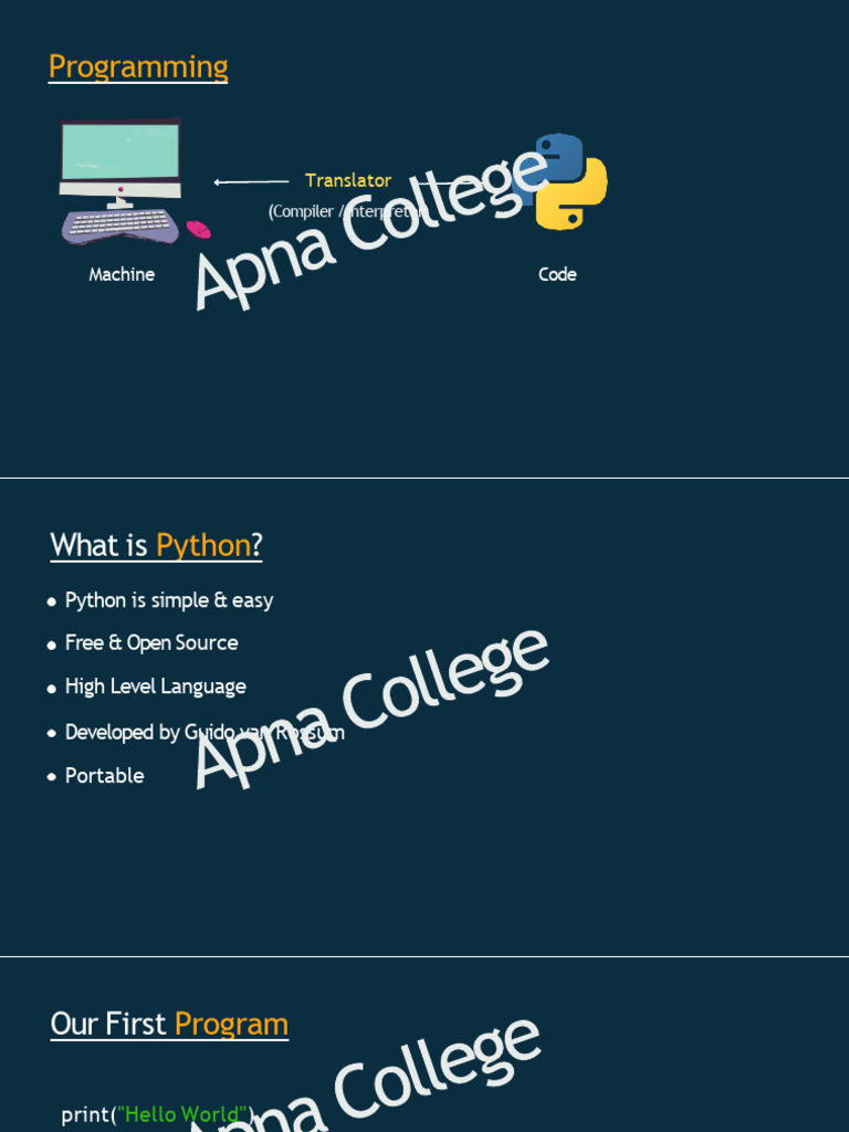 Python full notes apna college download free pdf control flow