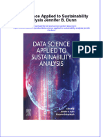 Textbook Ebook Data Science Applied To Sustainability Analysis Jennifer B Dunn All Chapter PDF