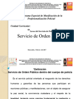 Area Del Servicio de Policia ORDEN PUBLICO