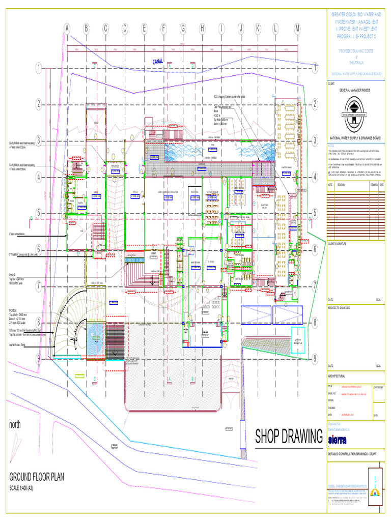 Ground Floor Plan for Training Center | PDF | Architectural Design ...