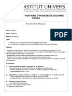 Commission Paritaire D'hygiene Et Securite C.P.H.S