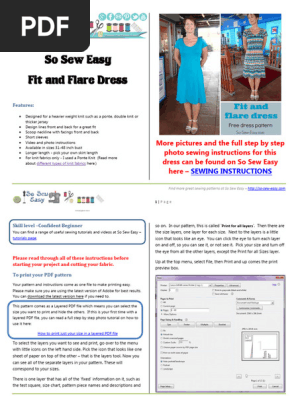 slim fit dress slacks Spellbound Fit & Flare Dress Sewing Pattern main image 0
