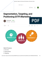 Segmentation, Targeting, and Positioning (STP) Marketing - by R B Srikanth - Medium