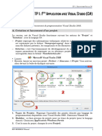 TP 1 - 1 Ère APPLICATION AVEC VISUAL STUDIO (C#)