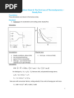 MMAN2700ThermoProblemSheet6Solutions - 1st Law Steady Flow