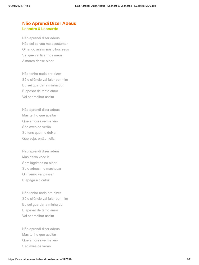 Letra de 