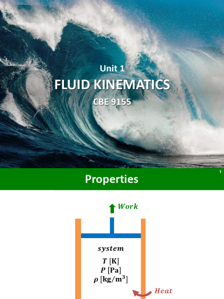 Fluid Kinematics: Properties & Velocity Fields | PDF | Continuum ...