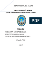 calixto sillabus Quimica general II ( 2023-A)