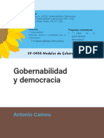 5.camou, A. (2020) - Gobernabilidad y Democracia