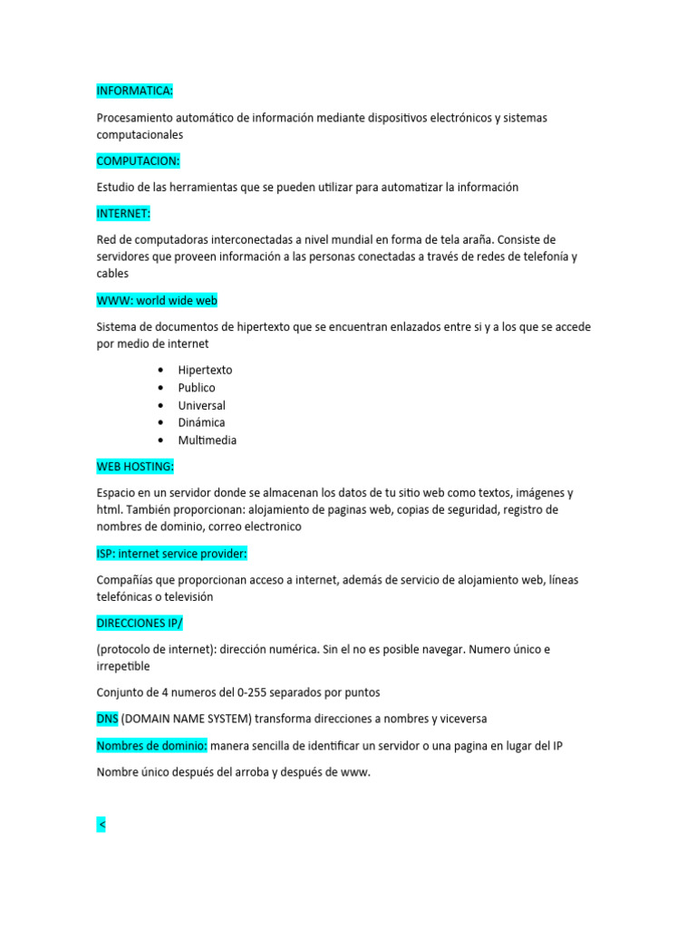 Fundamentos de Internet y Desarrollo Web | PDF | Red mundial | Internet ...