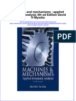 Textbook Ebook Machines and Mechanisms Applied Kinematic Analysis 4Th Ed Edition David H Myszka All Chapter PDF