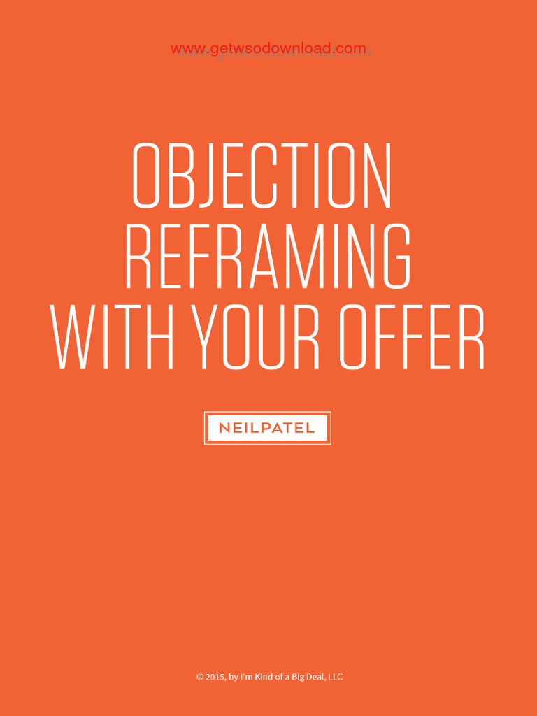 8-3 Objection Reframing | PDF