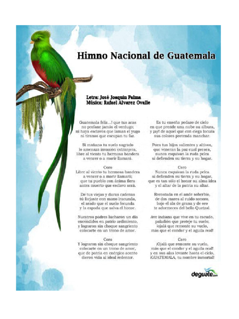 Himno Nacional de Guatemala | PDF