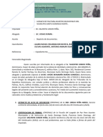 Deposito de Documentos Valentin Junior Peña
