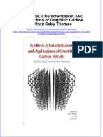 Textbook Ebook Synthesis Characterization and Applications of Graphitic Carbon Nitride Sabu Thomas All Chapter PDF