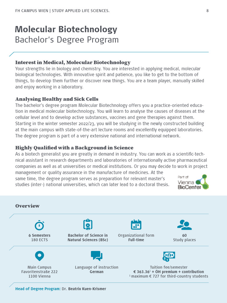 Infofolder Molecular Biotechnology Bac En Pdf Biotechnology