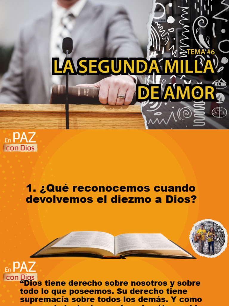 Diezmo y Ofrendas: Amor y Generosidad | PDF | Amor | Cristo (título)