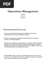 Operations Management: Session 4 Semester 5