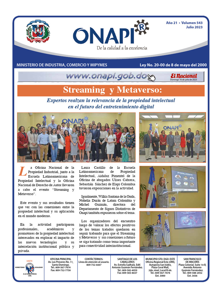 ONAPI Internet 16-07-2023 | PDF | Hipertensión | Patentar