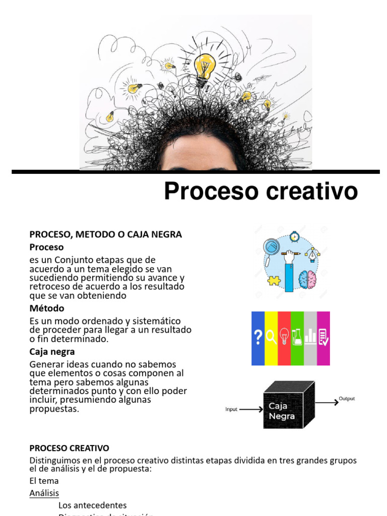 Etapas del Proceso Creativo | PDF | Concepto
