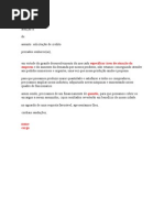 Exemplo de Carta de Rescisão de Contrato de Trabalho 