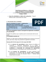 Tarea 5 - Políticas Sobre Conservación de Suelos