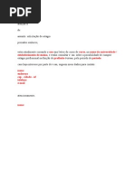 Modelo de Solicitação de Estágio