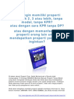 Download 13 Strategi RAHASIA Membeli Banyak Properti Tanpa Modal Dan Tanpa KPR wwwdigizonekucom by Bimo Adi Pradono SN72845587 doc pdf