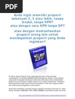 Download 13 Strategi RAHASIA Membeli Banyak Properti Tanpa Modal Dan Tanpa KPR wwwdigizonekucom by Bimo Adi Pradono SN72845587 doc pdf
