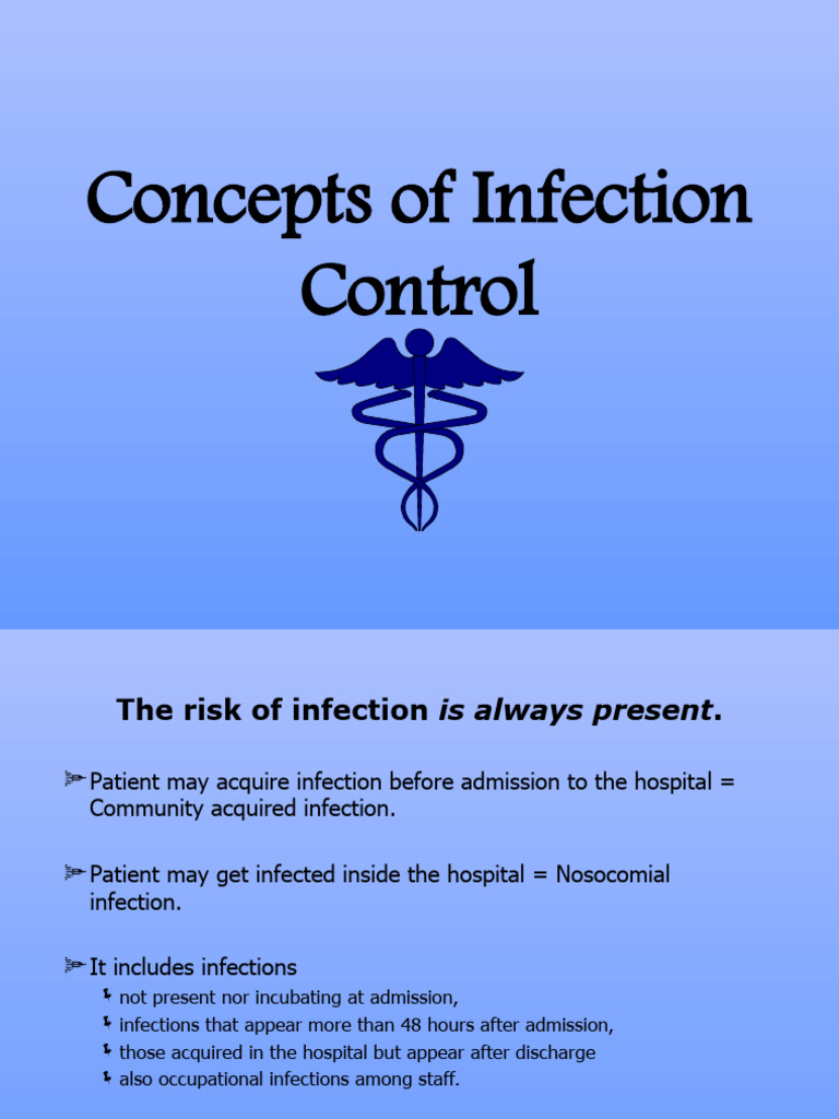 Infection Control in Healthcare Settings | PDF | Infection | Hospital ...