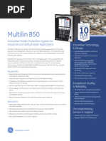 GE Multilin 859 Relay Overview | PDF | Relay | Electricity