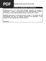 10. Modelo Telegrama Abandono de Emprego