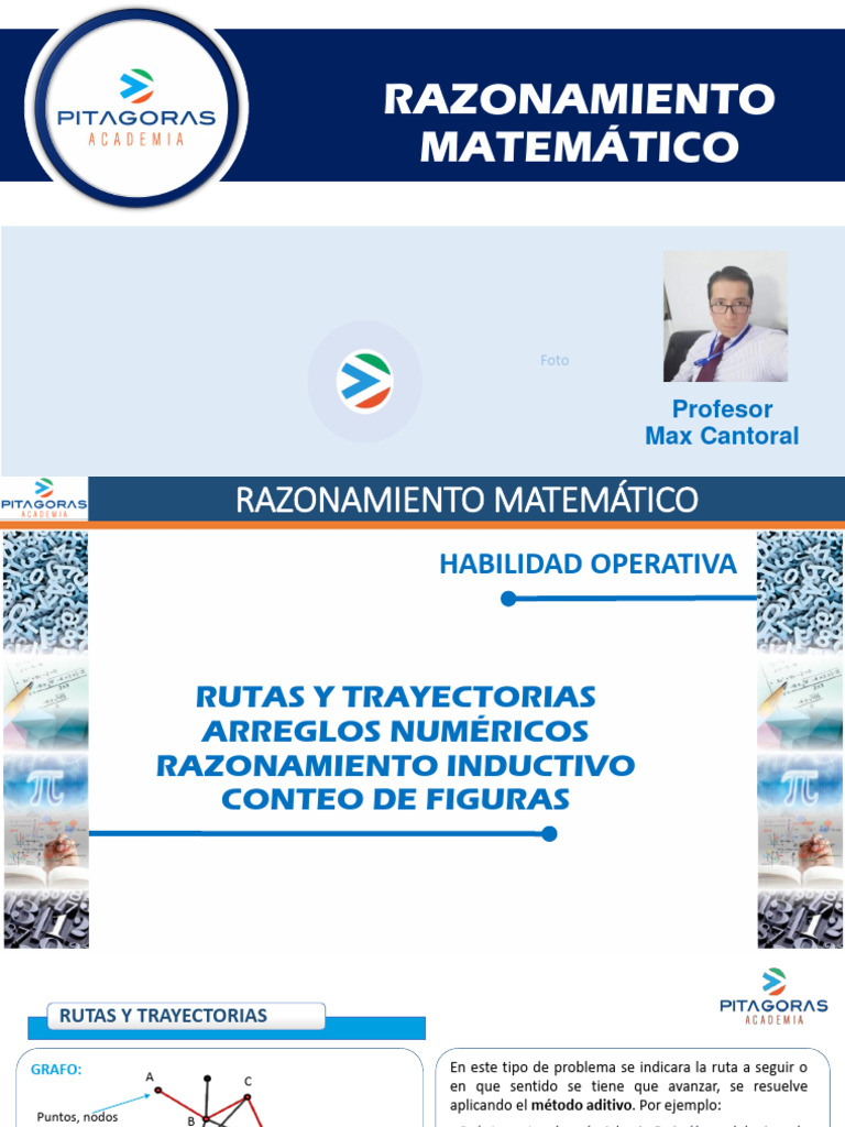 RM - T07 - Rutas y Trayec, Arreglos Num. Raz. Inductivo y Conteo de ...